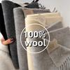 Winter Narrow Scarf 28 Color 100% Wool Scarf  Solid Color Scarf Men's and Women's Universal Warm and Cold Proof Scarf