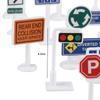 Parking Lot Traffic Sign Models Roadmap Street Sign Cones Creative Traffic Barrier Signs  Kids Toy