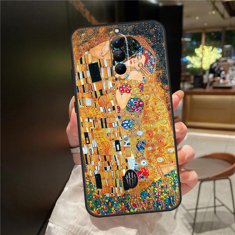 Чехол с картиной Густава Климта «Поцелуй» для ZTE Nubia Red Magic 10S 9S 8S 10 9 8 11 Pro Plus 6 7 6S 7S Для RedMagic 10 Air Чехол