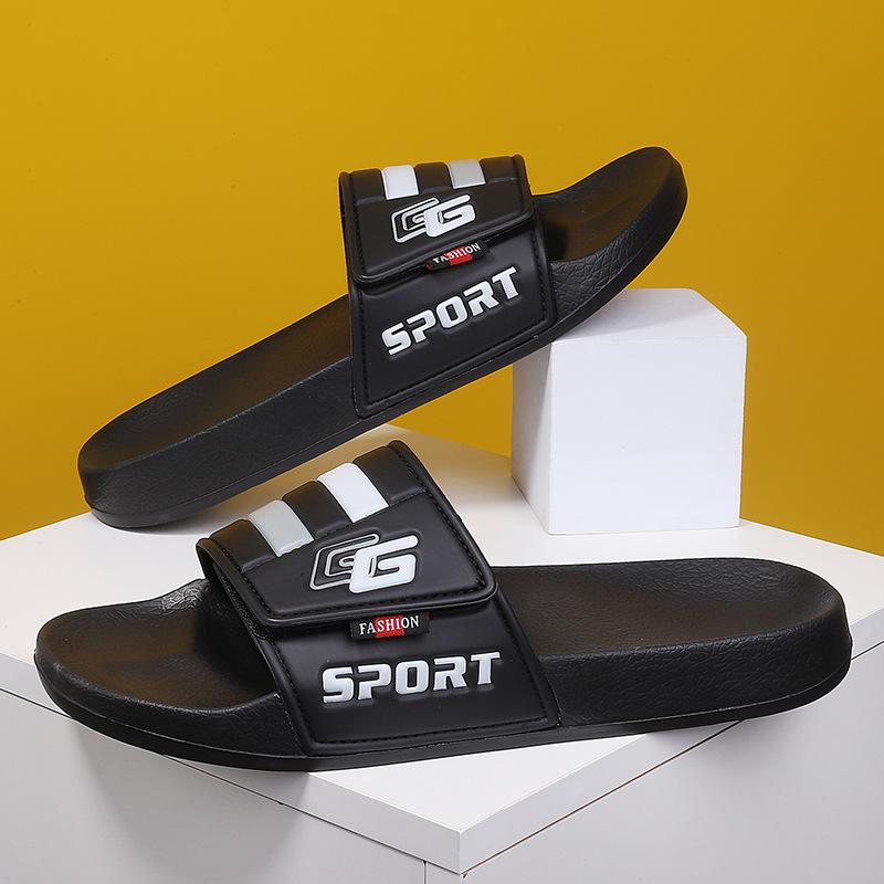 Мужские тапочки Летняя уличная пляжная обувь Домашние тапочки Мягкие удобные Семейные плоские Тапочки для ванной Комнатные тапочки Мужские сандалии