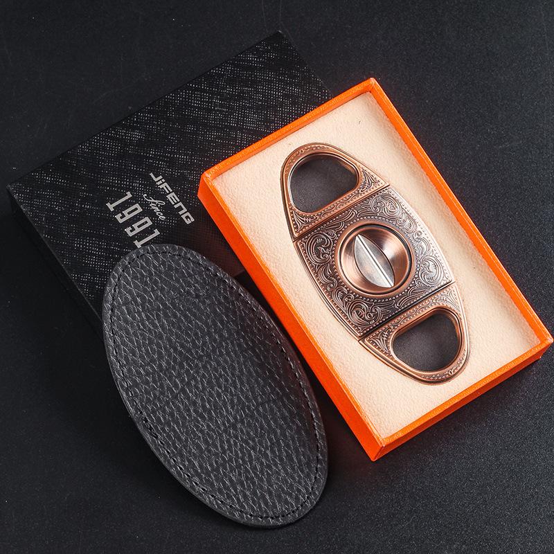 Light Luxury V-Cut Cigar Cutter: Sharp, Portable Cigar Knife, Ideal Men's Smoking Accessory