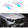 2PCS Car Stickers Reflective Monster Claw Scratch Marks Light Bumper Sticker Waterproof, Claw Marks Decal Reflective Sticker for Car Headlamp,