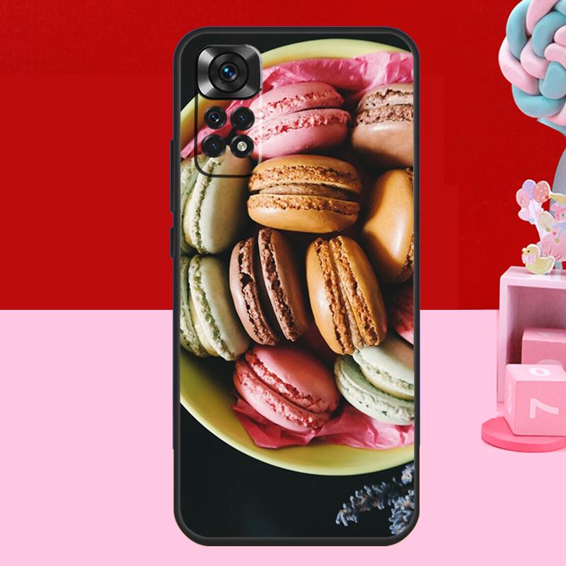 Чехол-футляр для десертного мороженого и макарон для Xiaomi Redmi Note 14 13 12 11 10 15 Pro Plus Redmi 15 C 10C 12C 13C 14C Мягкий чехол
