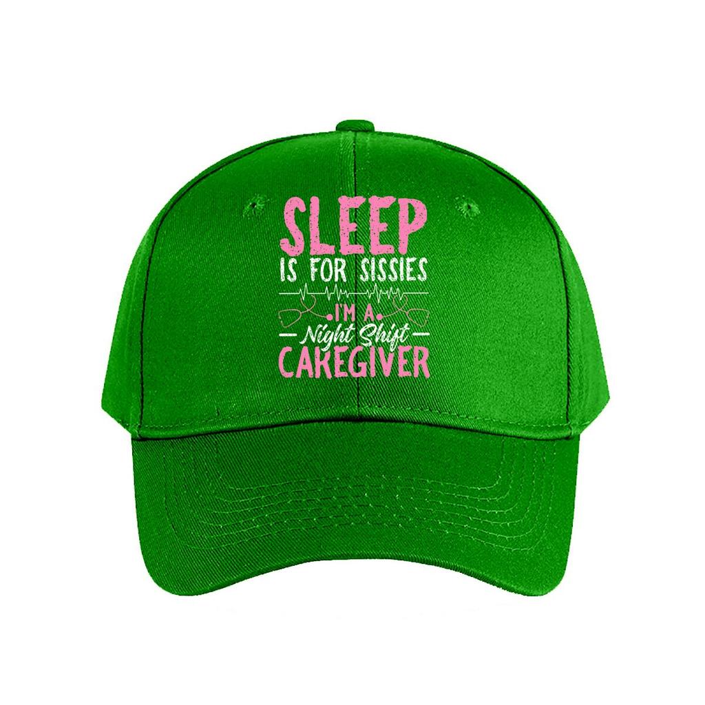 Funny Night Shift Caregiver Baseball Cap Fashion Unisex Sunhat Womens Outdoor Sports