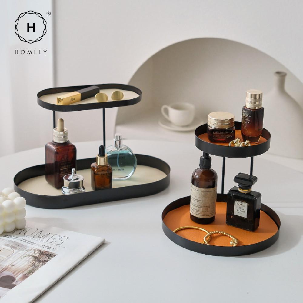 Homlly Lako Double Tier Desk Display Storage Tray Rack