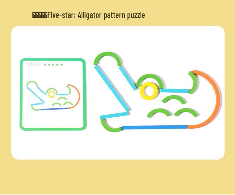 Cross-Border CE/CPC Wooden Educational Creative Sticks: Early Learning Logical Thinking & Puzzle Toys for Children