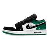 Jordan Air Jordan 1 Винтажные Баскетбольные Кроссовки Женские Низкие Зеленый/Черный 553560-113(Команда56-)