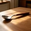 Кофейная ложка из нержавеющей стали с ручкой под дерево, Маленькая ложка для размешивания, Рустик-ложка для десерта и мороженого, Кухонный инструмент