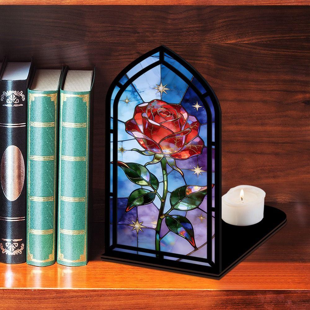 Gothic Arch Design Book Nook Multicolor Light-transmitting Table Setting Home Decor