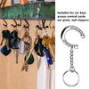 Fashionable Silver Tone Horseshoe Keyring Charm Sturdy Snaffle Bit Designs Keychain for Horse Lovers Decoration