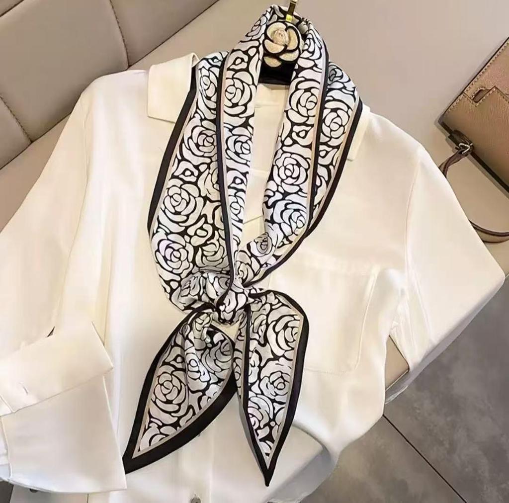 Women's Polka Dot Cashew Long Scarf Belt – 2025 Waist & Neck Accessory