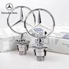 Автонаклейка Автонаклейка 2025 Горячая Для Benz Сплав Цинка Значок Эмблема На Капот Автомобиля Аксессуары Для Mercedes Benz AMG W213 W223 W24