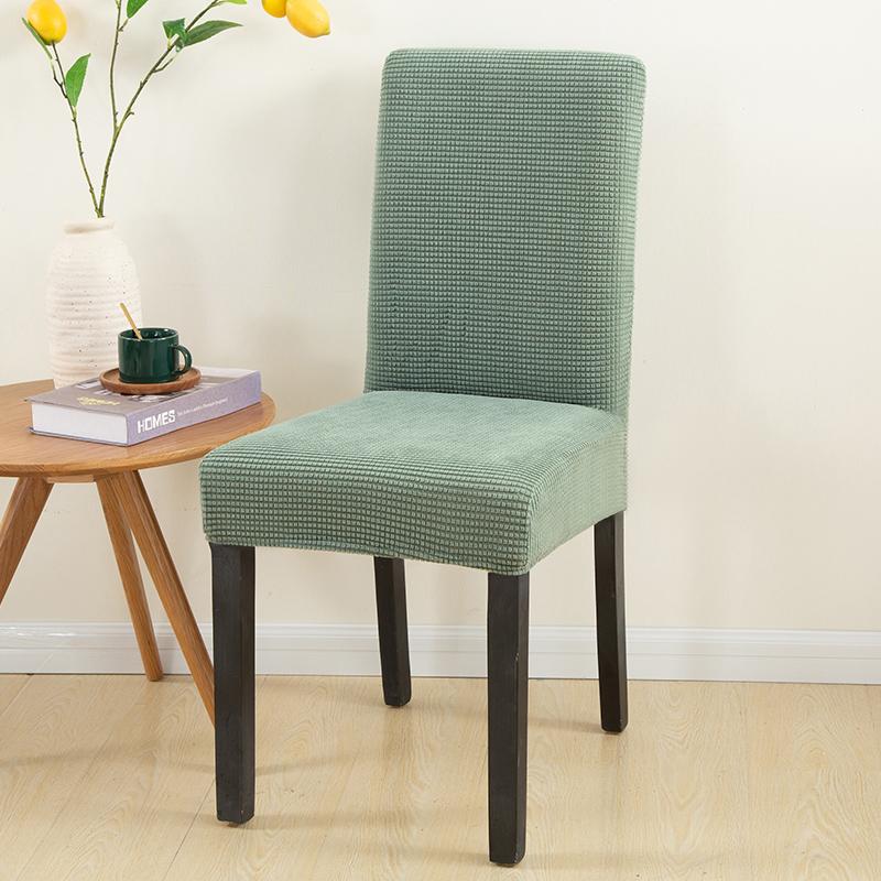 Эластичный чехол на стул для столовой, эластичный толстый жаккардовый чехол для кухонного стула, чехол для столовой, кухни, отеля, свадебного банкета