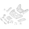 EXtremeRate Полный набор кнопок для Xbox Series X S Прозрачная замена Боковые накладки Грипсы Передняя Задняя крышка для беспроводного контроллера Xbox Core Не в