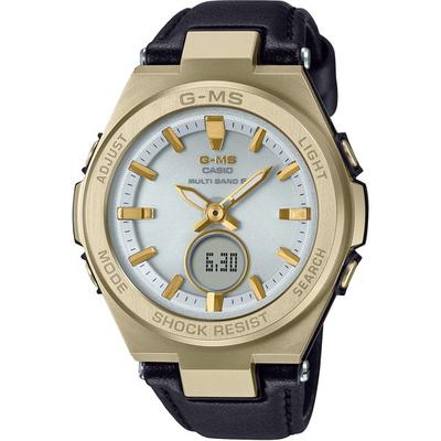 Женские часы Baby-G MSG-W200RL-1AJF [BABY-G G-MS Eco Leather Band] Круглые цифровые аналоговые часы