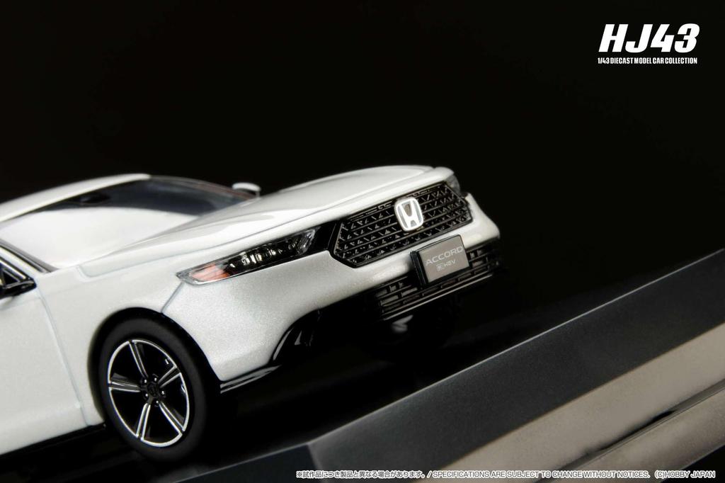 HJ43 Honda Accord Platinum White Pearl Finished Product 1/43