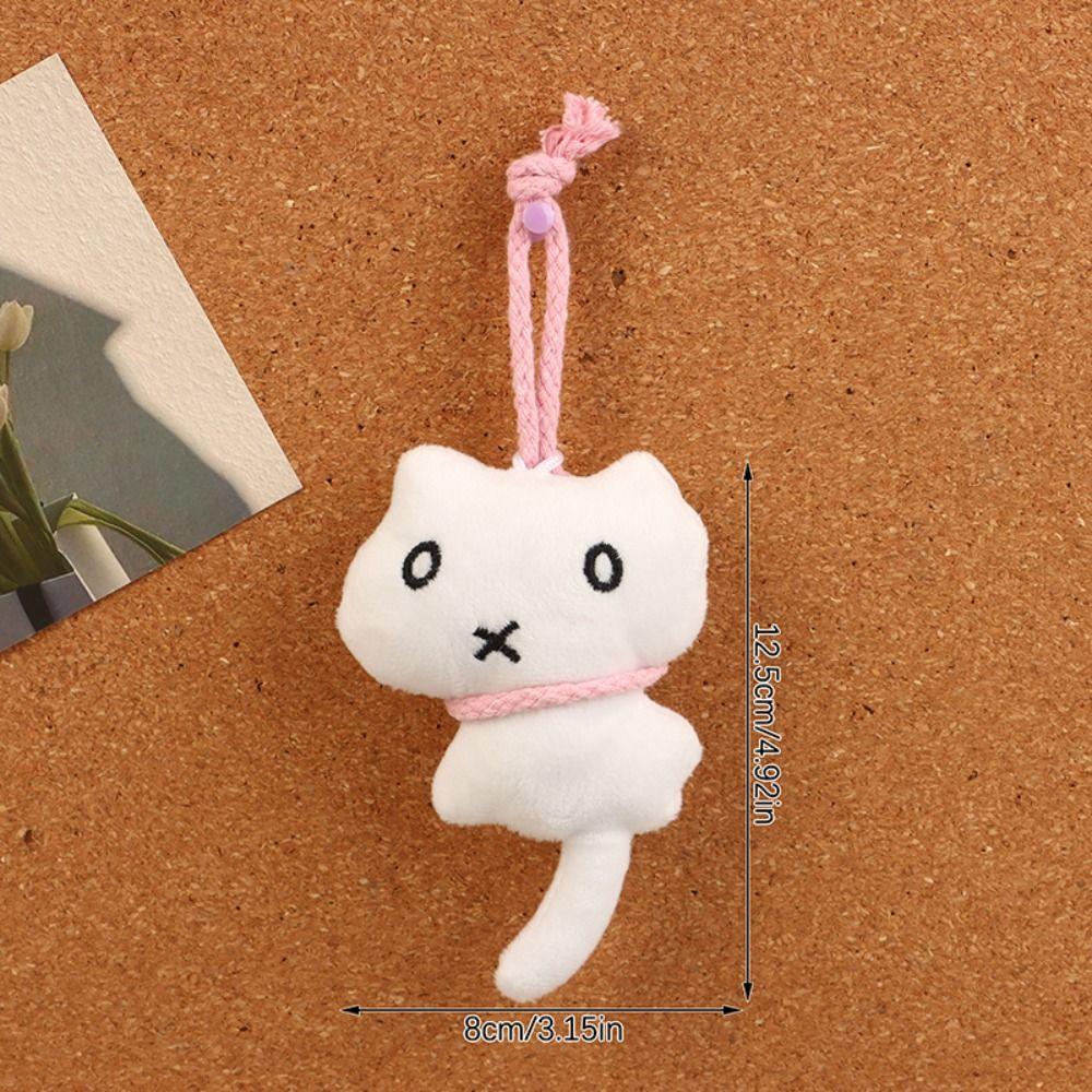 Брелок подвесной котенок плюшевая мягкая игрушка кукла кошка плюшевая подвеска сумка подвеска