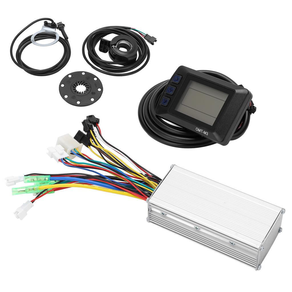 Electric Bike 22A Controller 36V 48V Common Speed Controller with OMTM3 Display Panel for 500W Motor
