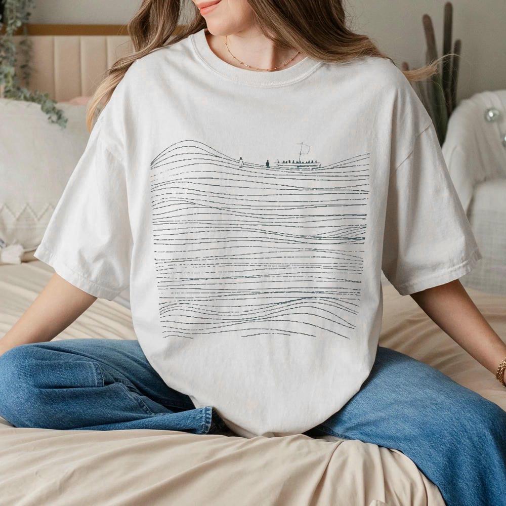 Walk on Water Boho Christian Graphic Tshirt Bible Verse Tee Faith Trendy Retro Vintage Religious Y2K Unisex Shirt Streetwear