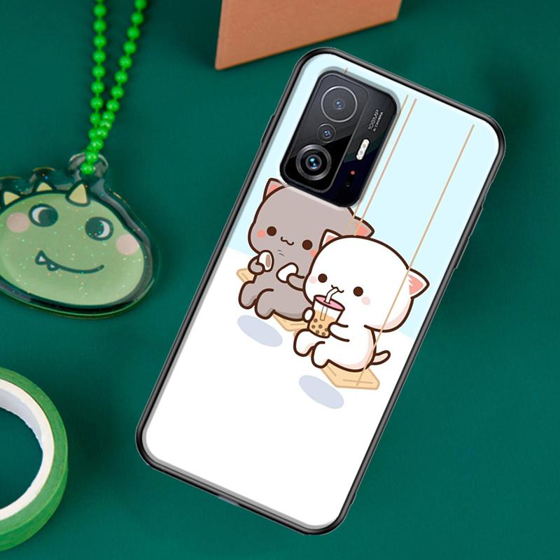 Чехол Mochi Peach Cat для POCO F5 X5 X3 Pro X4 F4 GT F3 M5s C40 Чехол для Xiaomi 13 12 Lite 11T 12T Pro 12X