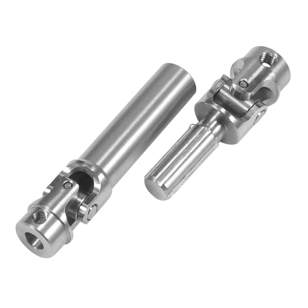 2pcs Stainless Steel Internal Spline Drive Shaft 39-45mm 54.5mm-62mm for 1/18 RC Crawler Car TRX4M Upgrade Parts