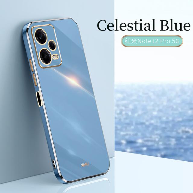 Роскошный чехол для телефона с квадратным покрытием для Xiaomi Redmi Note 12 Pro Plus Note12 Pro Plus + 5G, противоударная мягкая силиконовая задняя крышка
