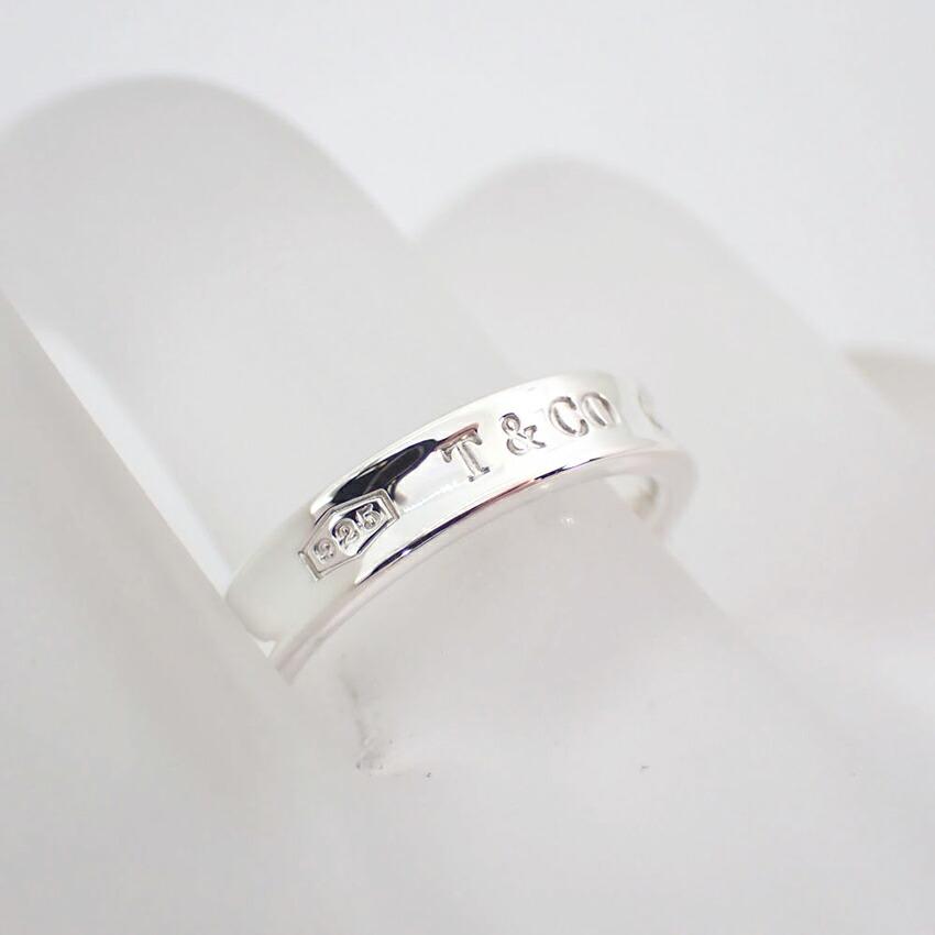 [Used] TIFFANY 925 1837 Narrow Ring Size 8/Size 8/g530-62
