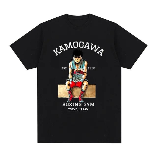 Винтажная футболка Hajime No Ippo KBG Design, забавная хлопковая футболка унисекс с аниме Makunouchi, новая футболка, женские топы