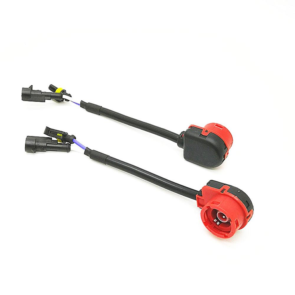 1Pair D2S D2R D2C HID Xenon Lamp Bulb Adapters Harness Connector Cable Socket Car Accessories
