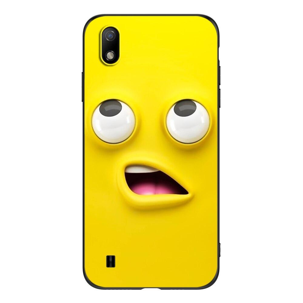 Для ZTE Blade A7 2019 задняя крышка телефона черный чехол из ТПУ милый забавный