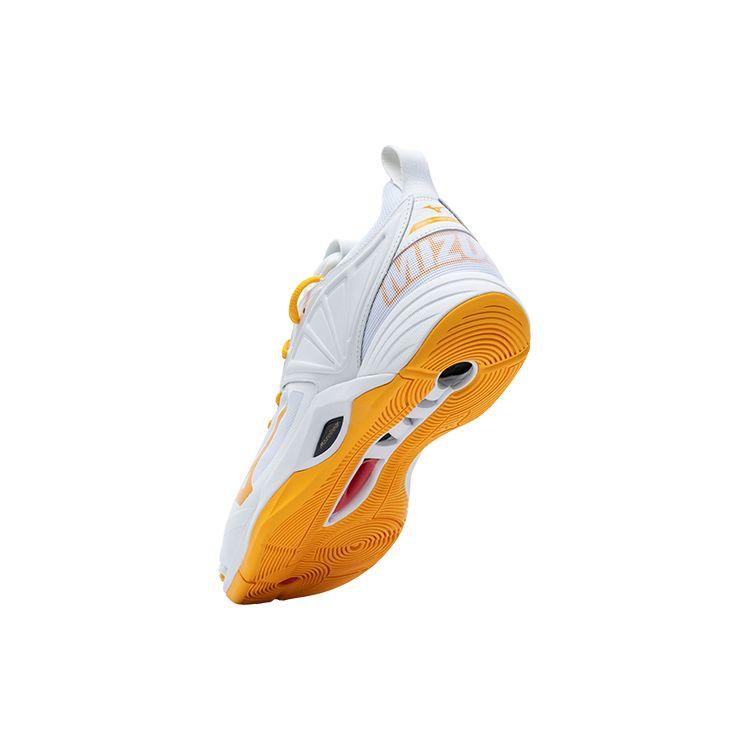 Mizuno Кроссовки Momentum Wave 2 Амортизация Удобная Амортизация Ударов Нескользящие Прочные Низкие Тренировочные Кроссовки Унисекс Белый Желтый V1GA211254