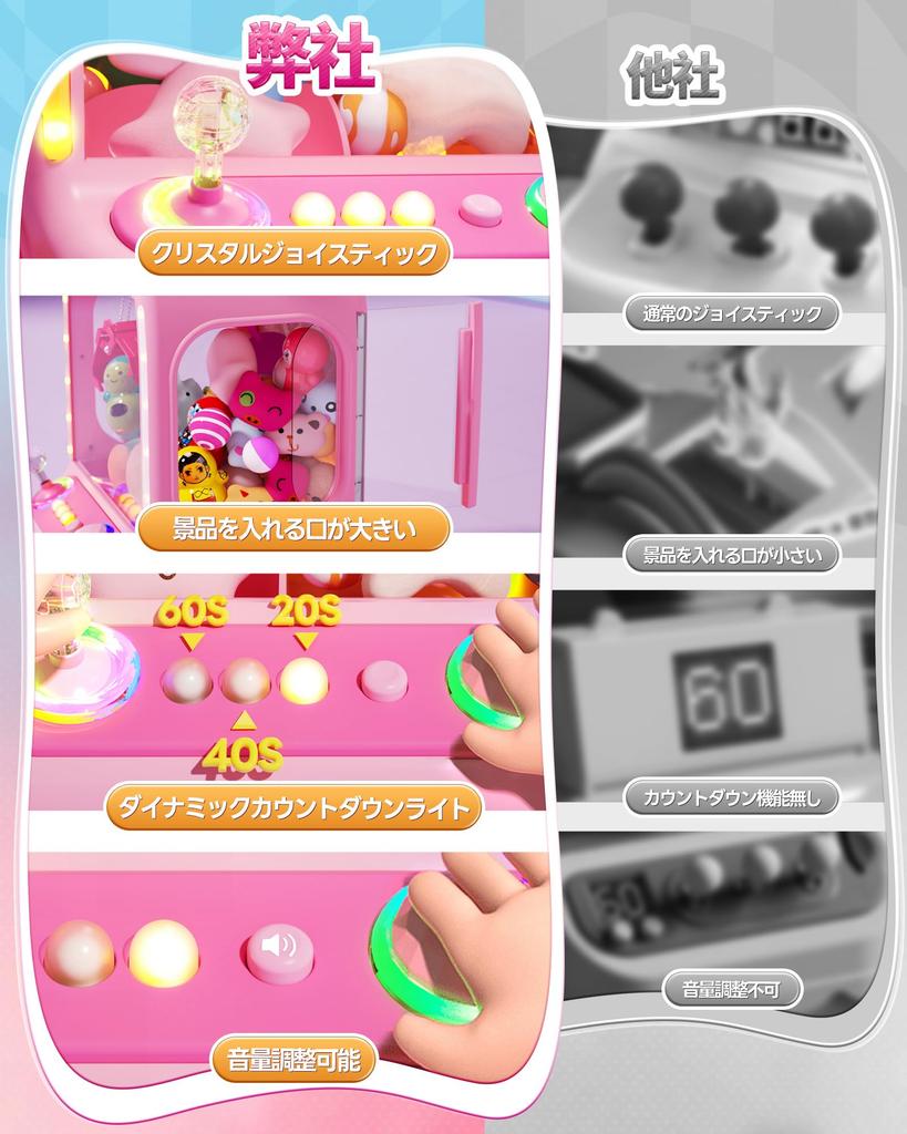 Игрушка Кран-машина Skirfy Настольная игра Развивающая игрушка Дизайн медведя с фоновой музыкой Регулируемая громкость Монетоприемник Сильный захват 2 режима питания