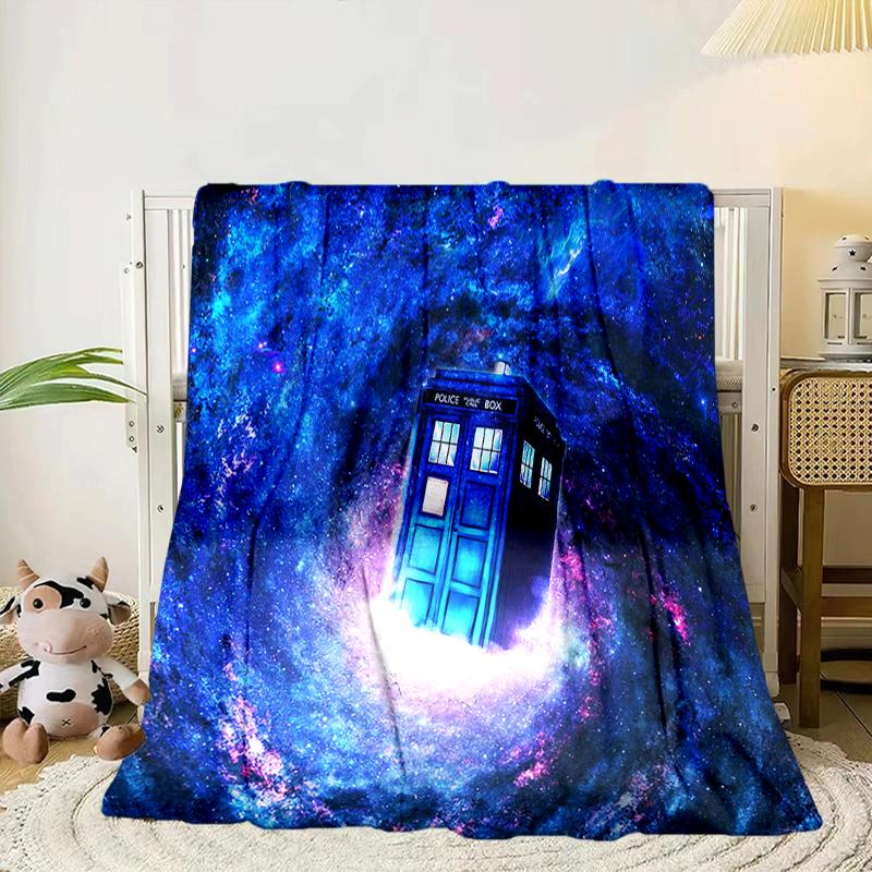 telephone booth Blanket Flannel Blanket for bed, sofa, Camping, Hiking, Picnic Essentials, gift for family Fan gifts