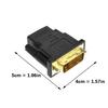 High Speeds HDTV To DVI Connector Male To Female Gold-coated Contacts 24+1 Pin Configuration 1080p Signal Transmission