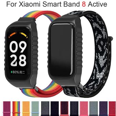 Классический ремешок для Xiaomi Smart Band 8 Active, нейлоновый ремешок для наручных часов Redmi Band 2, ремешок для умных часов Correa, аксессуары для ремня