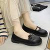 Summer's New Retro Striped Flower-shaped Casual Mary Jane Shoes for Women