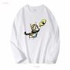 Funny Kitten Playing Pickleball Cute Cat Player T Shirt Sweat vintage Washed Casual Top For Everyday Wear streetwear vintage