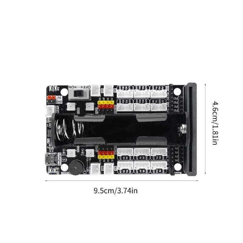 Microed bit Expansion Board Motor Servo Driver Board 4 Independent Motor Control 8 Servo Channel for DIY Projects