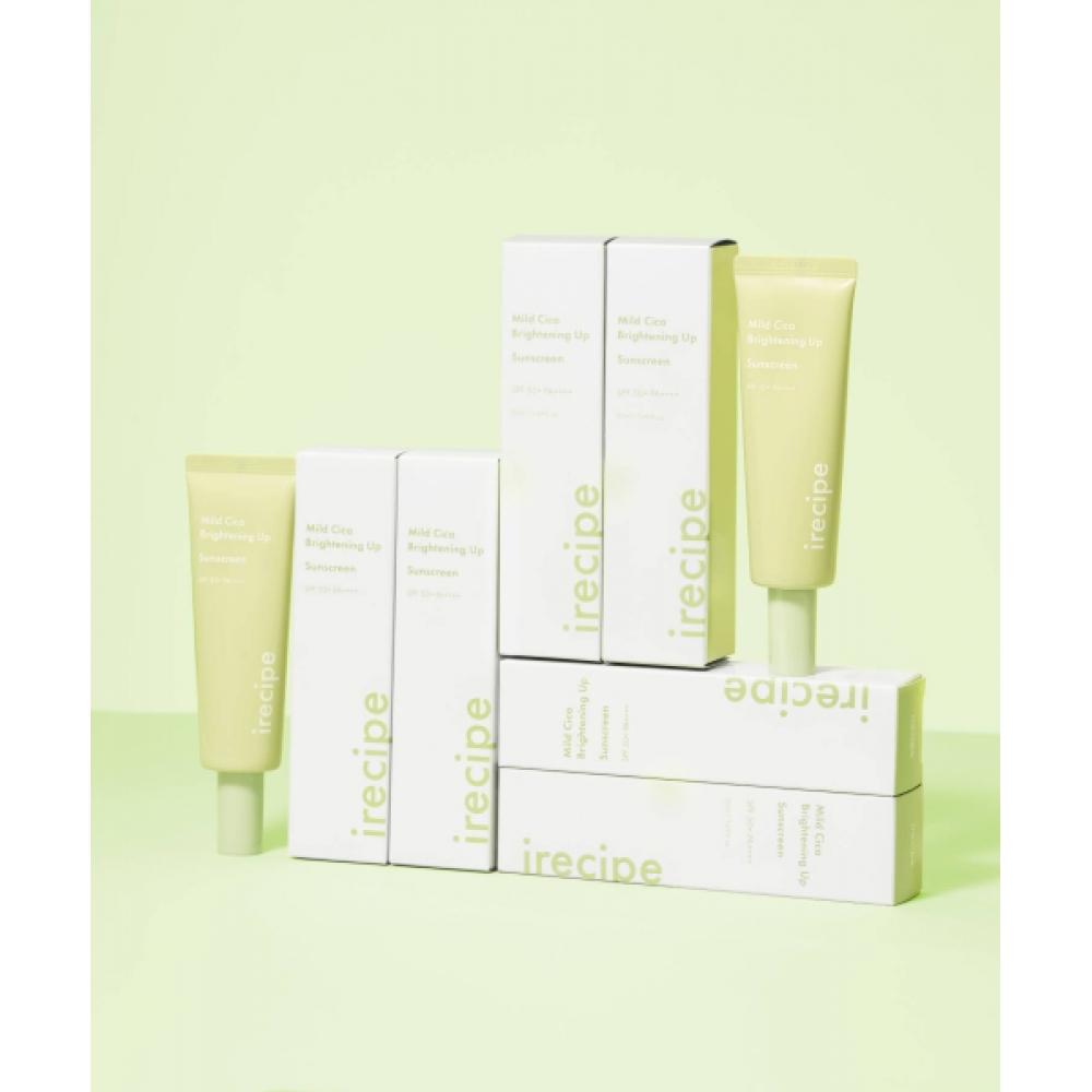 Irecipe [2pack] Мягкий солнцезащитный крем Cica Brightening Up 50 мл 2 Double Plan Spf50+ Pa++++