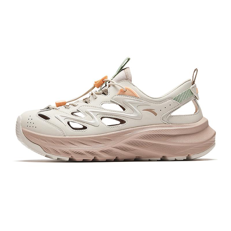 Anta Explore Comfortable Versatile Non-Slip Breathable Wear-Resistant Creek Shoes Women Shoes Gray Pink 922528522-7