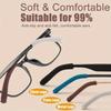 Anti-Slip Eyeglass End Temple Tips Soft Cotton Fabric Frame Leg Glasses Retainer Cushion Ear Sock Sleeve Comfort Eyewear