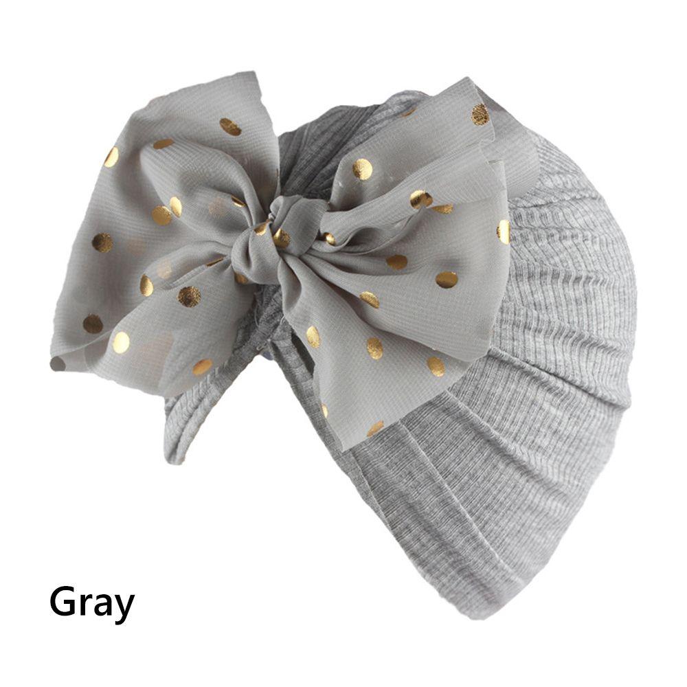 Kids Headwear Hair Accessories Head Wrap Bowknot Beanies Infant Hospital Hat Baby Turban Hat