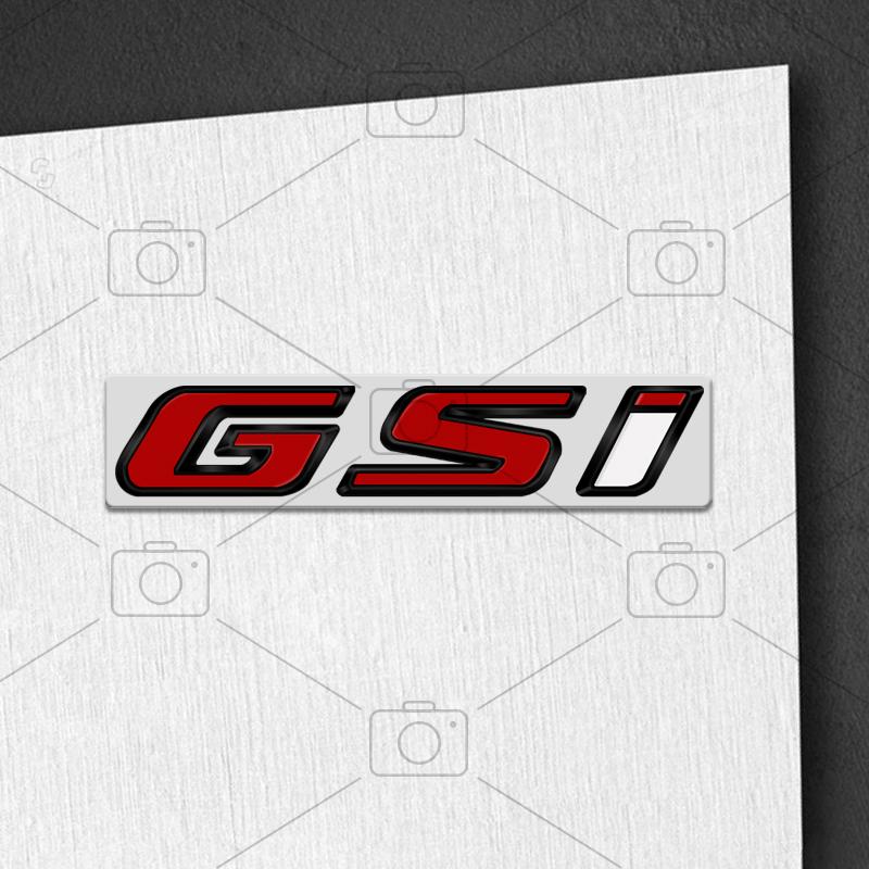 Car Metal Body GSI Logo Letter Decals Styling Badge Trunk Emblems Sticker For Opel Vauxhall Meriva Junior Zafira Mokka Adam VXR