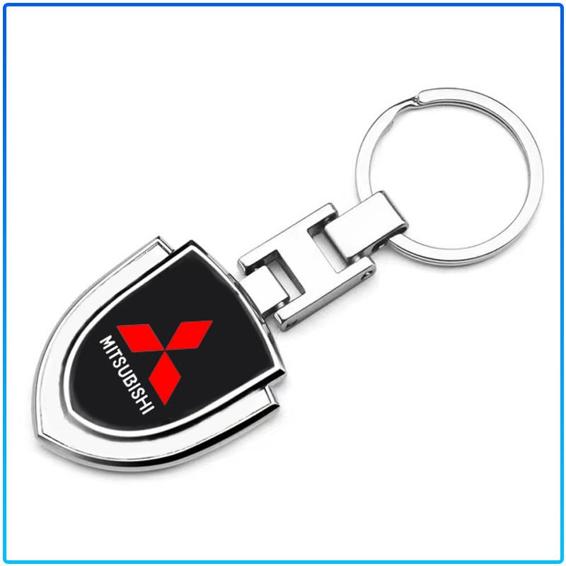 Для Mitsubishi Lancer 7 8 I200 Pajero Montero Sport Outlander ASX Mirage Eclipse Брелок для ключей автомобиля Брелок-подвеска Металлический держатель для брелока Аксессуары