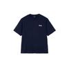 Fila Linear Comfortable Fashion Soft Skin-Friendly Breathable Nautical Short Sleeve T-Shirt Unisex Tops Deep-Sea-Blue FS2RSH2103X-DNA