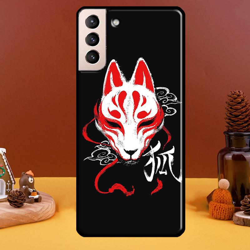 Чехол с лисой в японском стиле для Samsung Galaxy S21 Ultra S20 FE S8 S9 S10 Note 10 Plus Note 20 S22 Ultra Cover