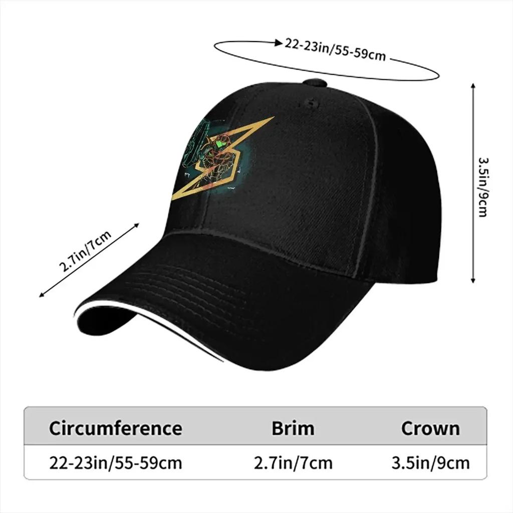 Samus Lightning Ball Baseball Cap Men Hats Women Visor Protection Snapback Super Metroid Caps