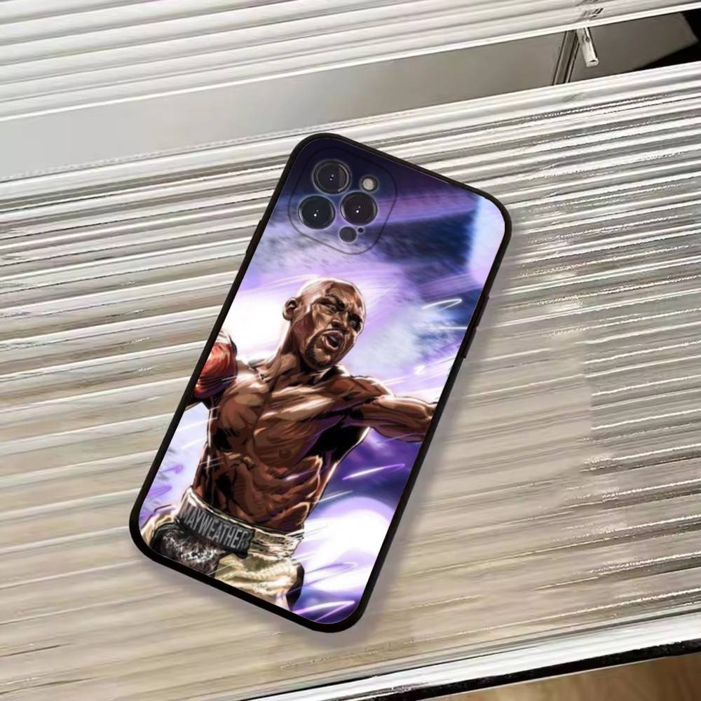Боксерский Чехол для Телефона Floyd Mayweather-FM Силиконовый Мягкий Для IPhone 17 16 15 14 13 12 11 X XR Plus Pro Max Plus