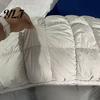 Comfortable Head Cushion Puff Cooling Pillow, Soft Breathable Quilted Sleeping Machine Warm Night Pillow Washable, Fluffy Cloud-like for Side And Back