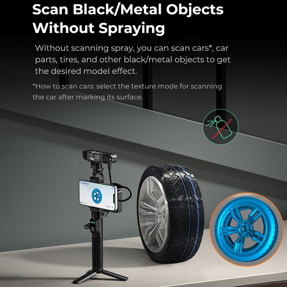 Портативный и ручной 3D-сканер Creality CR-Scan Ferret Pro, скорость сканирования 30 кадров в секунду, точность 0,1 мм.